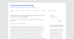 Desktop Screenshot of menschen-wuerdig.org