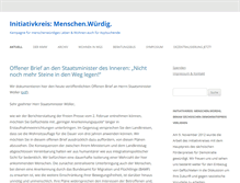 Tablet Screenshot of menschen-wuerdig.org